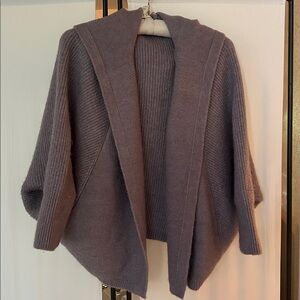 by Anthropologie Dusty Lavender Hooded Sweater